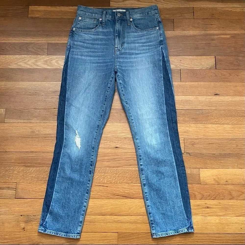 Madewell The High-Rise Slim Boyjean in Raebrook Wash Eco Edition‎ 25